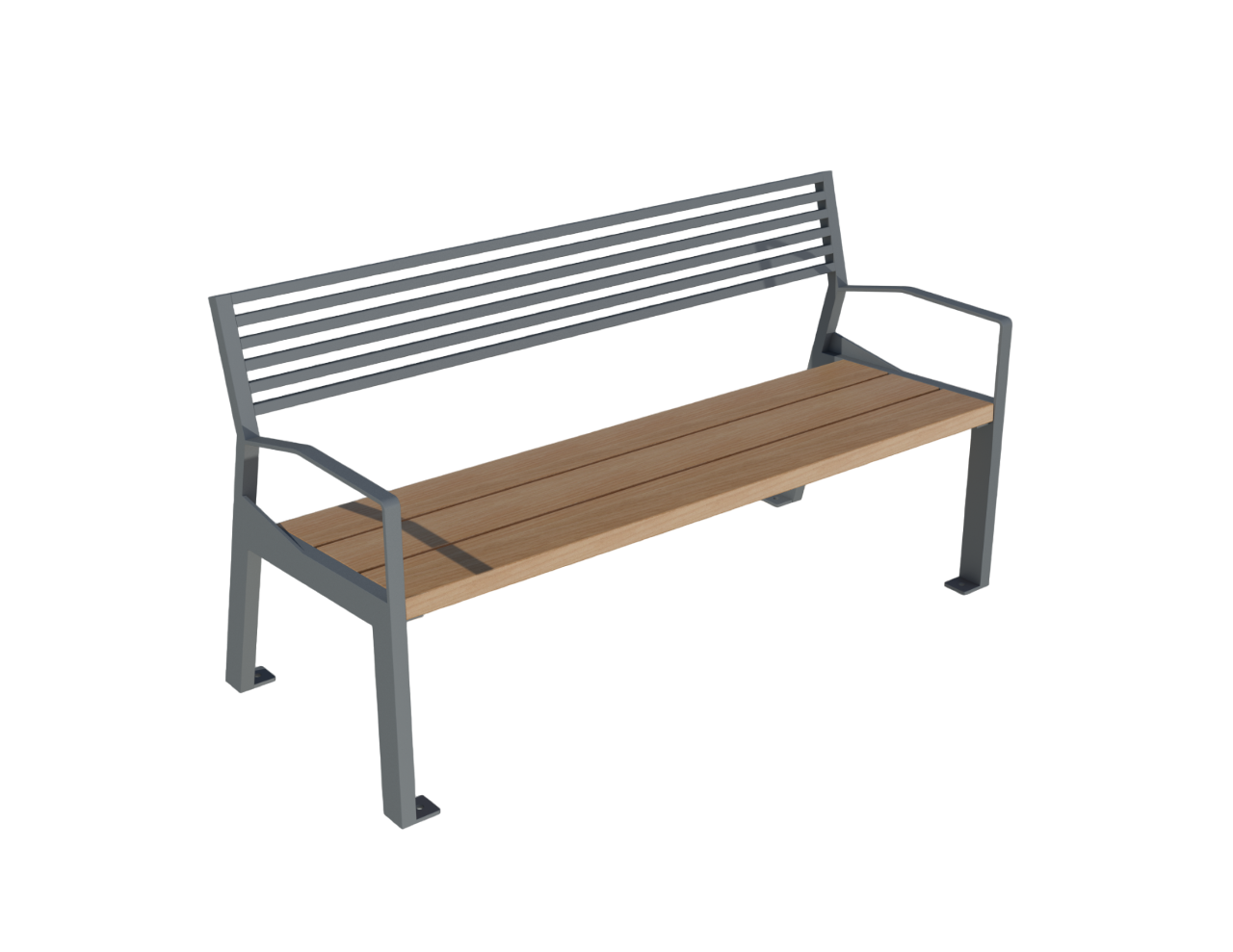 Bench with back 